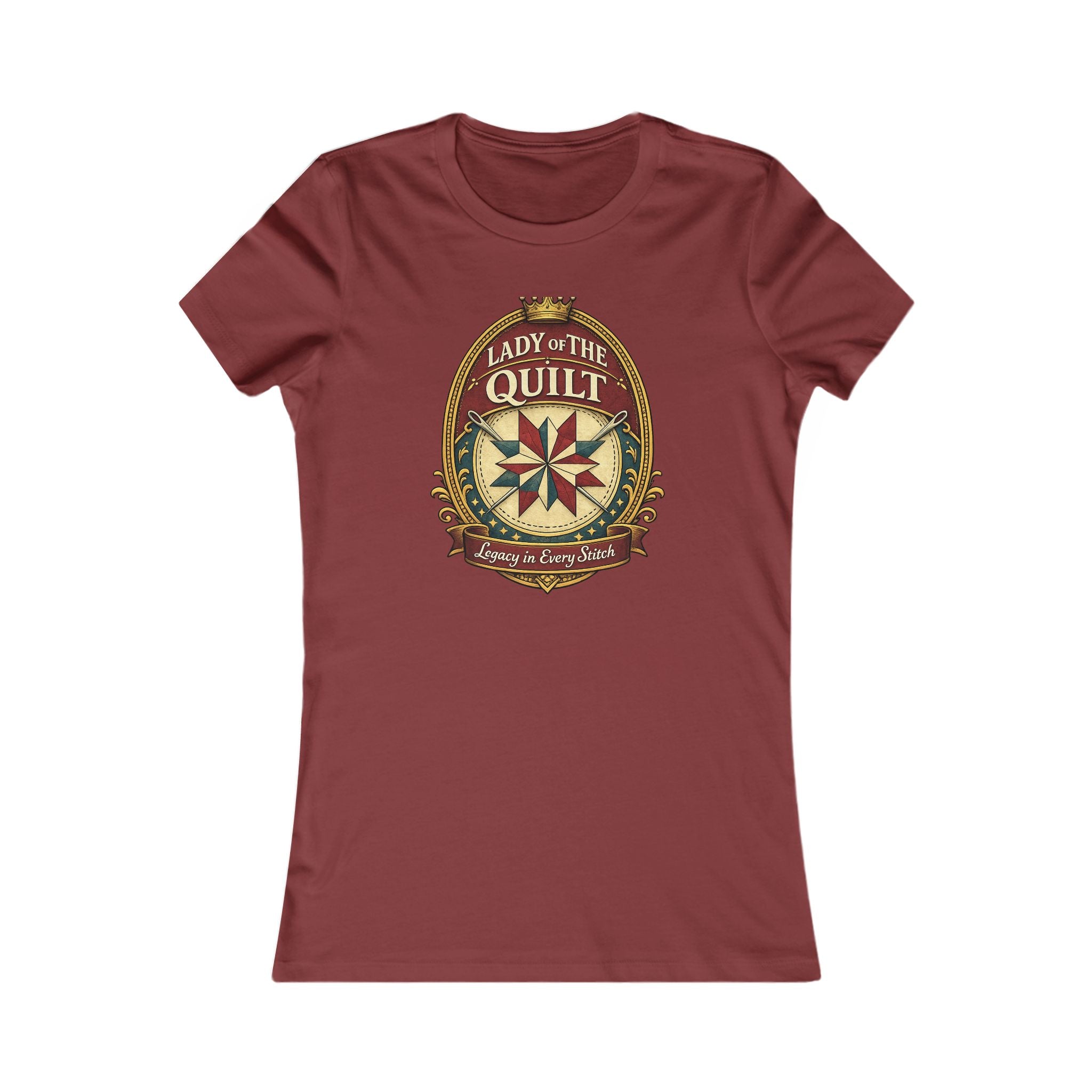Lady of the Quilt Women's Tee – "Measured, Cut, Perfect" Quilting Shirt