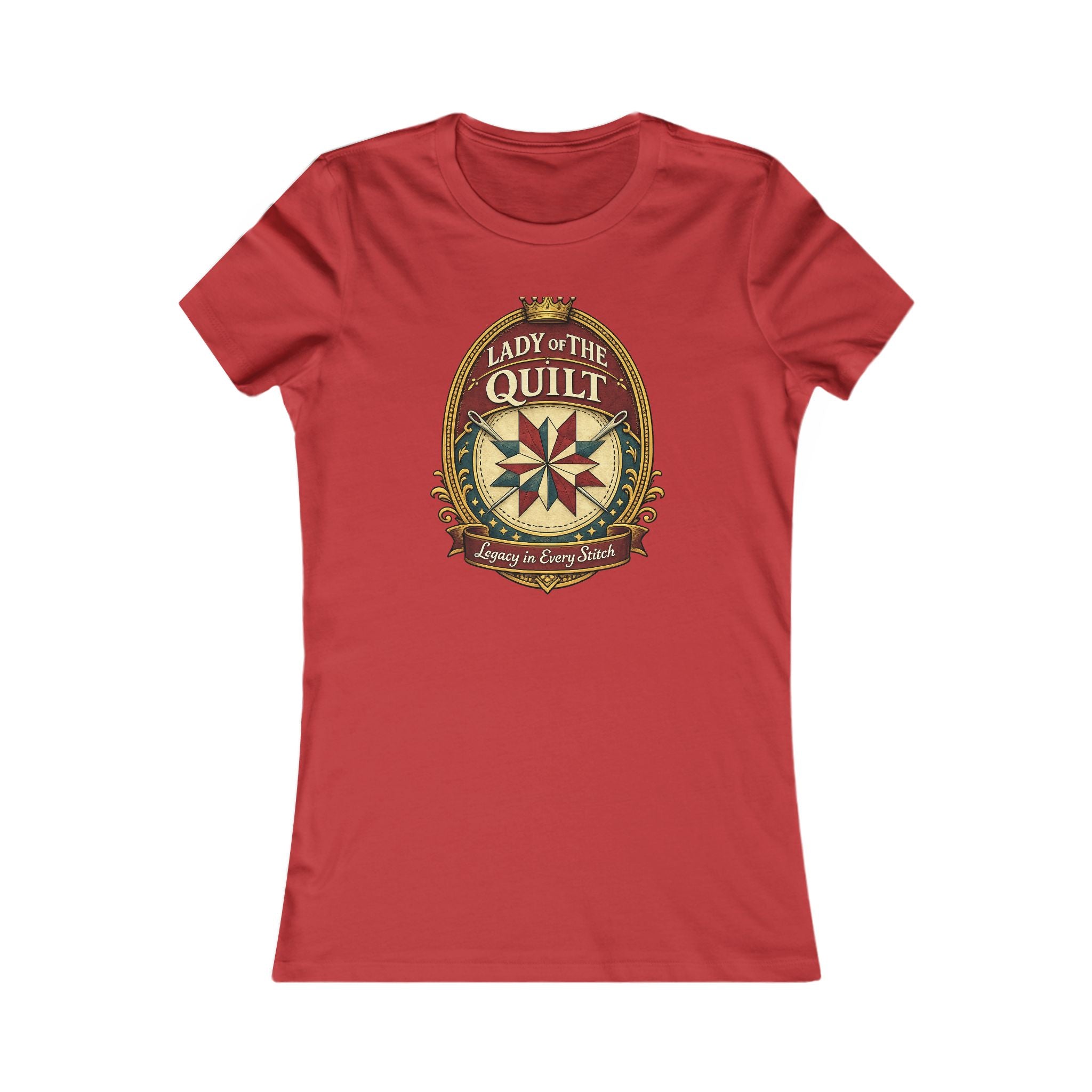 Lady of the Quilt Women's Tee – "Measured, Cut, Perfect" Quilting Shirt