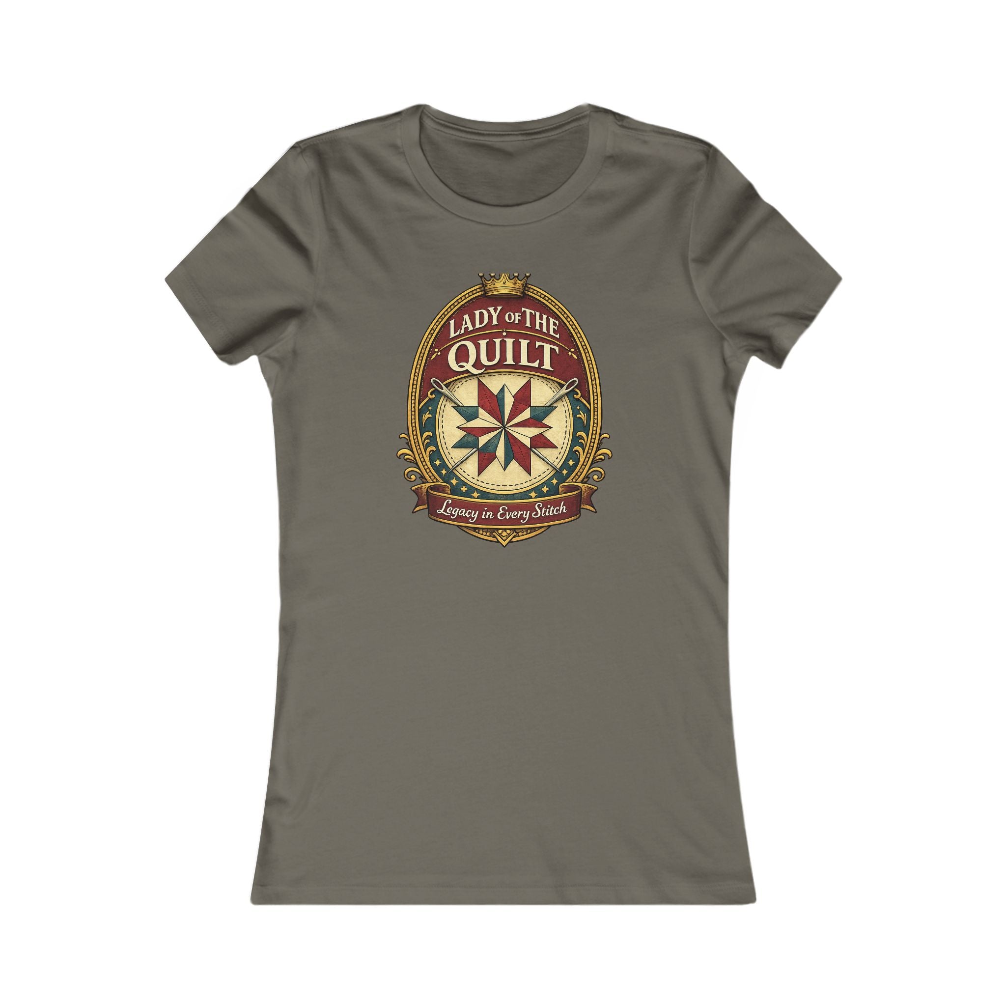 Lady of the Quilt Women's Tee – "Measured, Cut, Perfect" Quilting Shirt