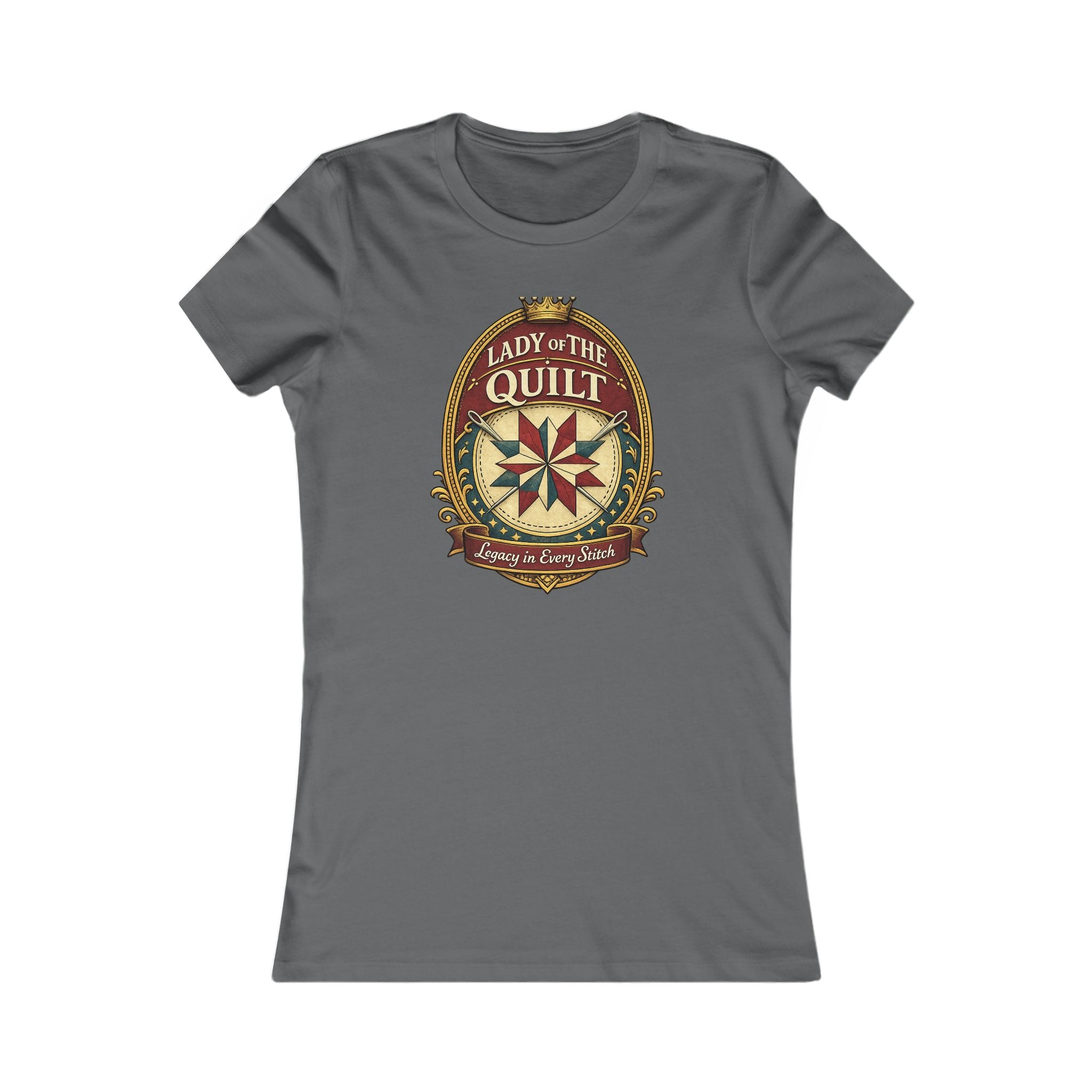 Lady of the Quilt Women's Tee – "Measured, Cut, Perfect" Quilting Shirt