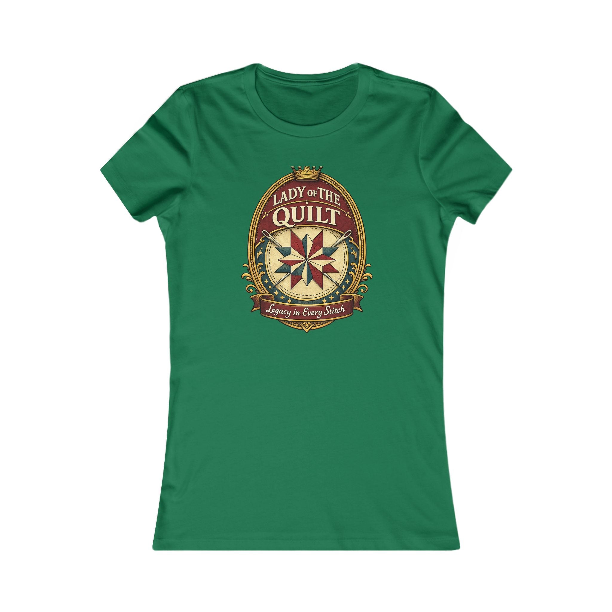 Lady of the Quilt Women's Tee – "Measured, Cut, Perfect" Quilting Shirt