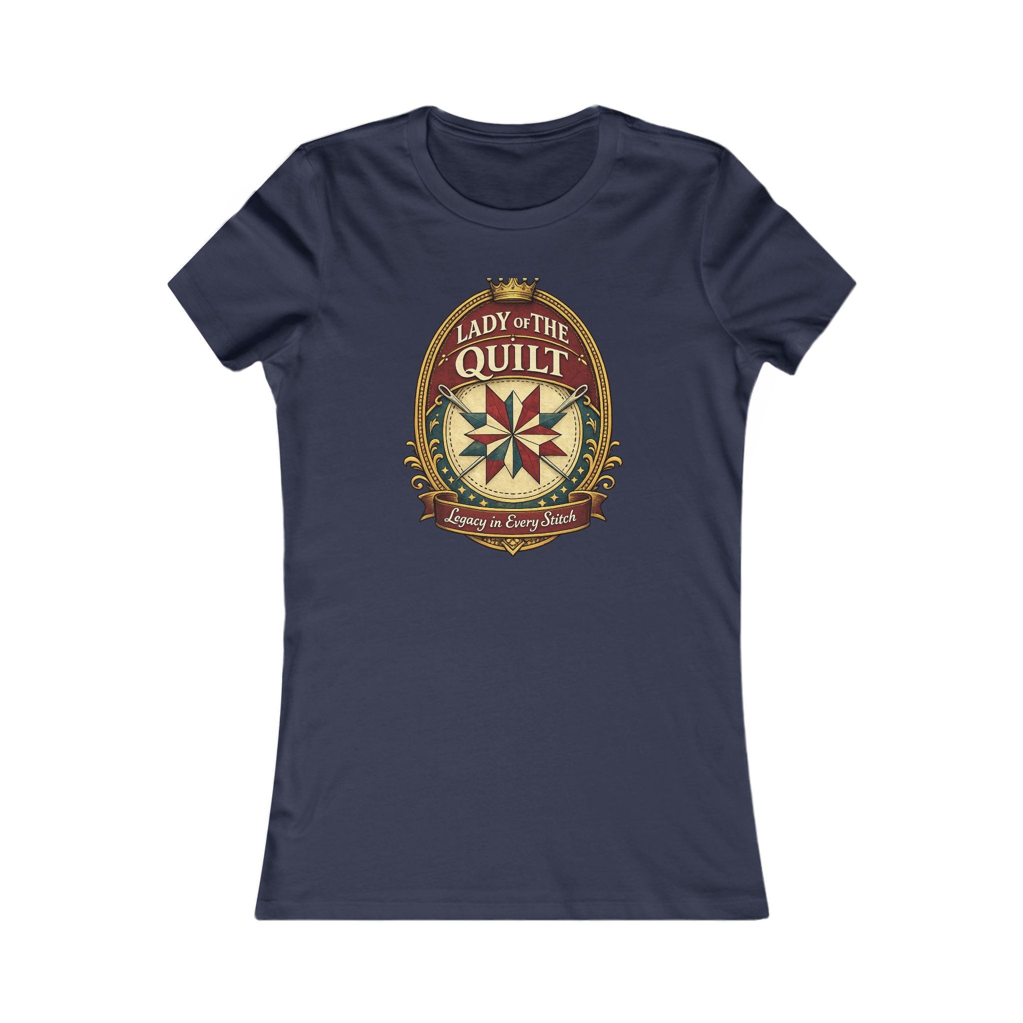 Lady of the Quilt Women's Tee – "Measured, Cut, Perfect" Quilting Shirt