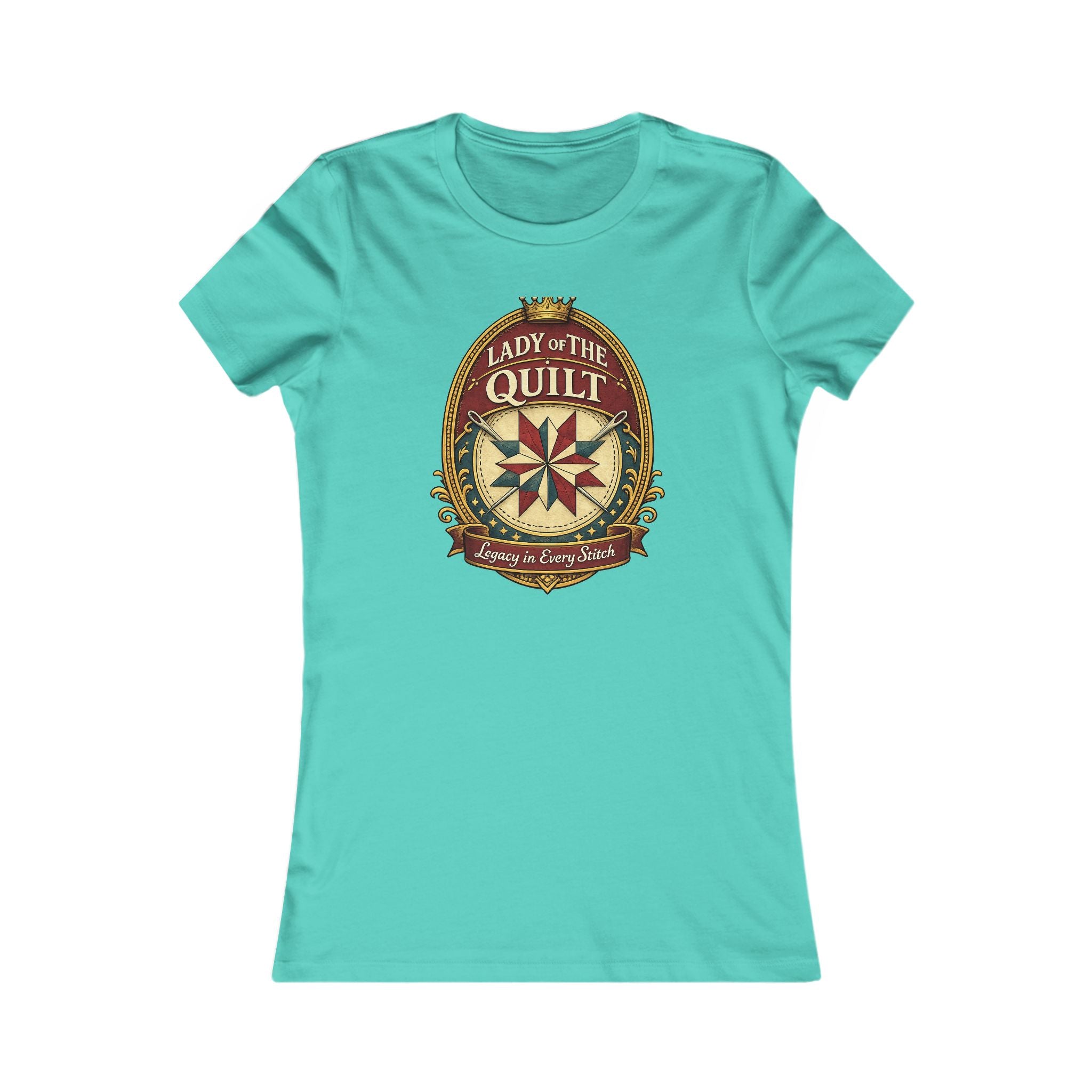 Lady of the Quilt Women's Tee – "Measured, Cut, Perfect" Quilting Shirt