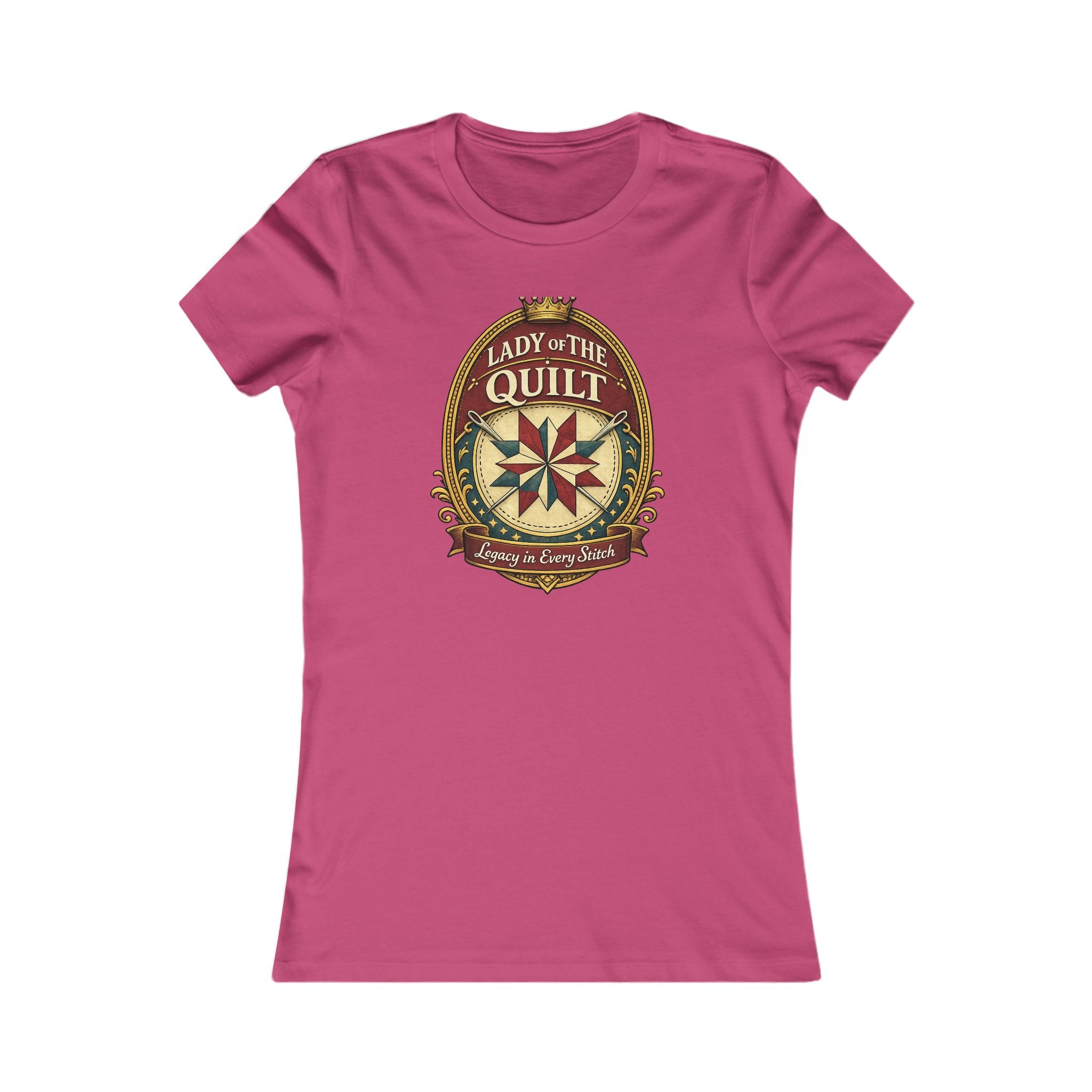 Lady of the Quilt Women's Tee – "Measured, Cut, Perfect" Quilting Shirt