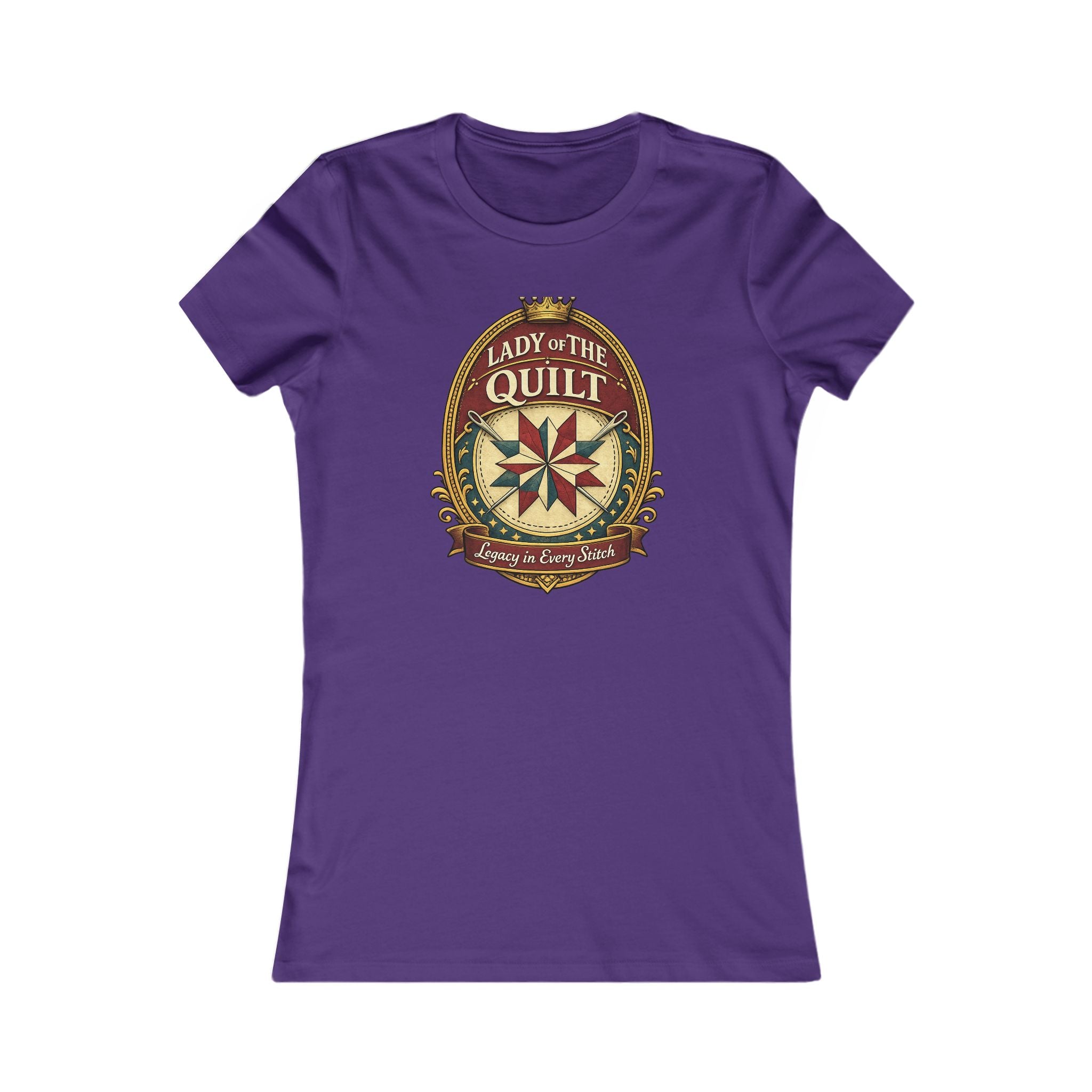 Lady of the Quilt Women's Tee – "Measured, Cut, Perfect" Quilting Shirt