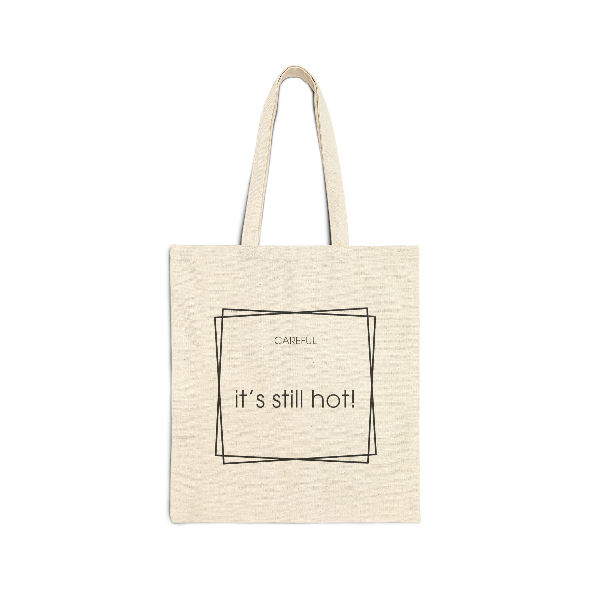 Glue Gun Duchess Tote Bag — "It's Still Hot!" Cotton Canvas Crafting Tote