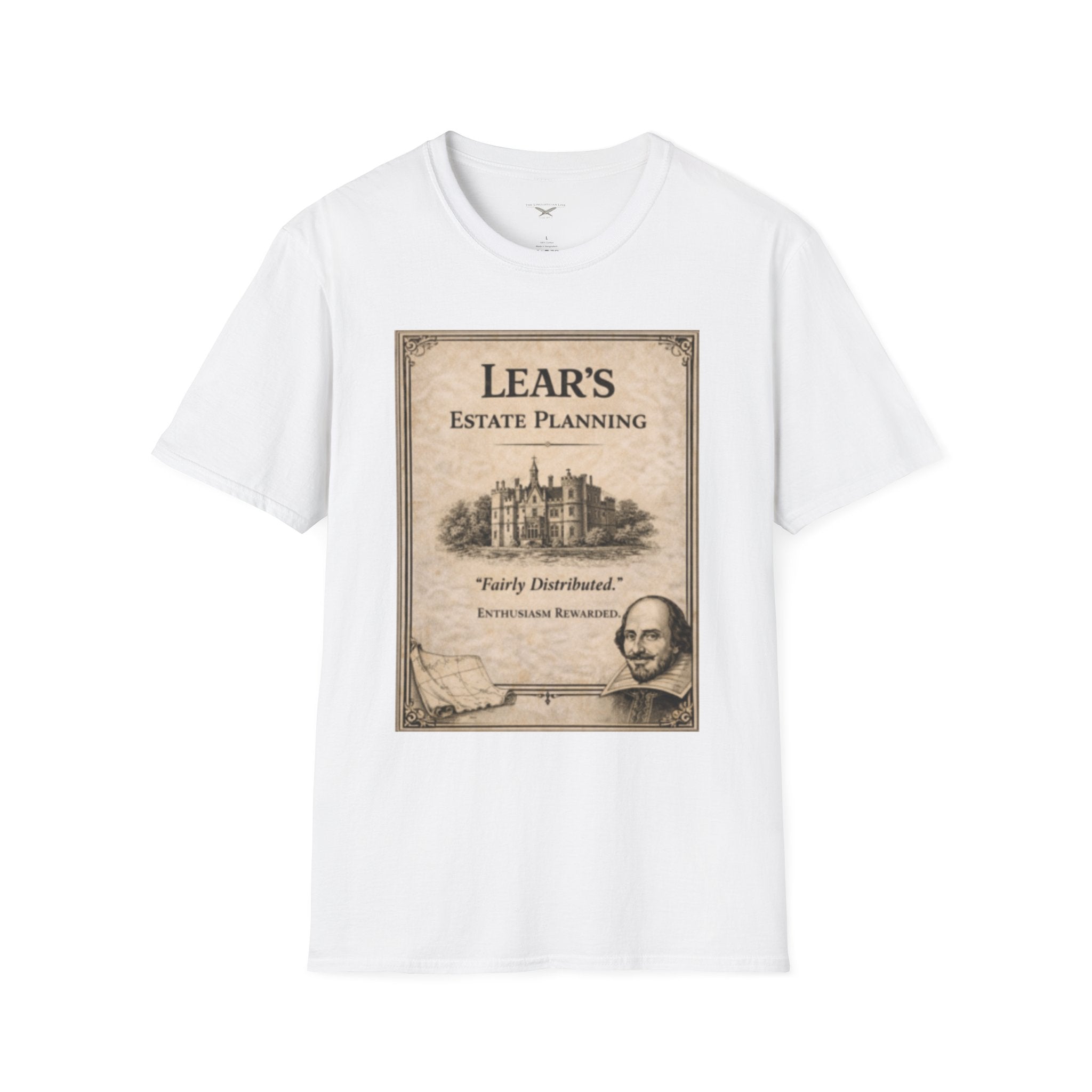 Lear’s Estate Planning T-Shirt – Vintage Literary Humor Tee