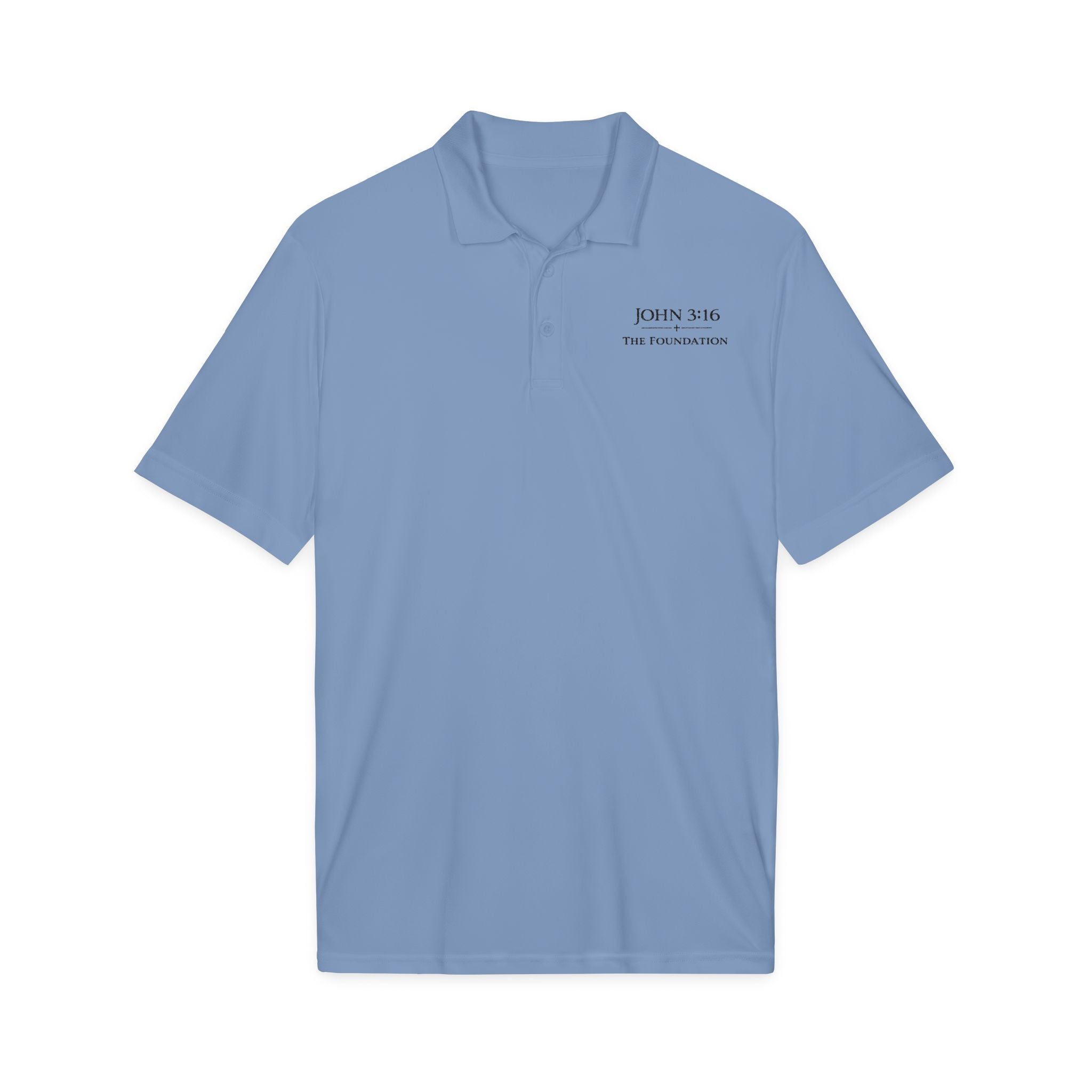 John 3:16 — Embroidered Polo   The Foundation Collection (Light colors)