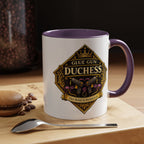 Glue Gun Duchess Coffee Mug — "Her Bond Is Permanent" Accent Ceramic Mug