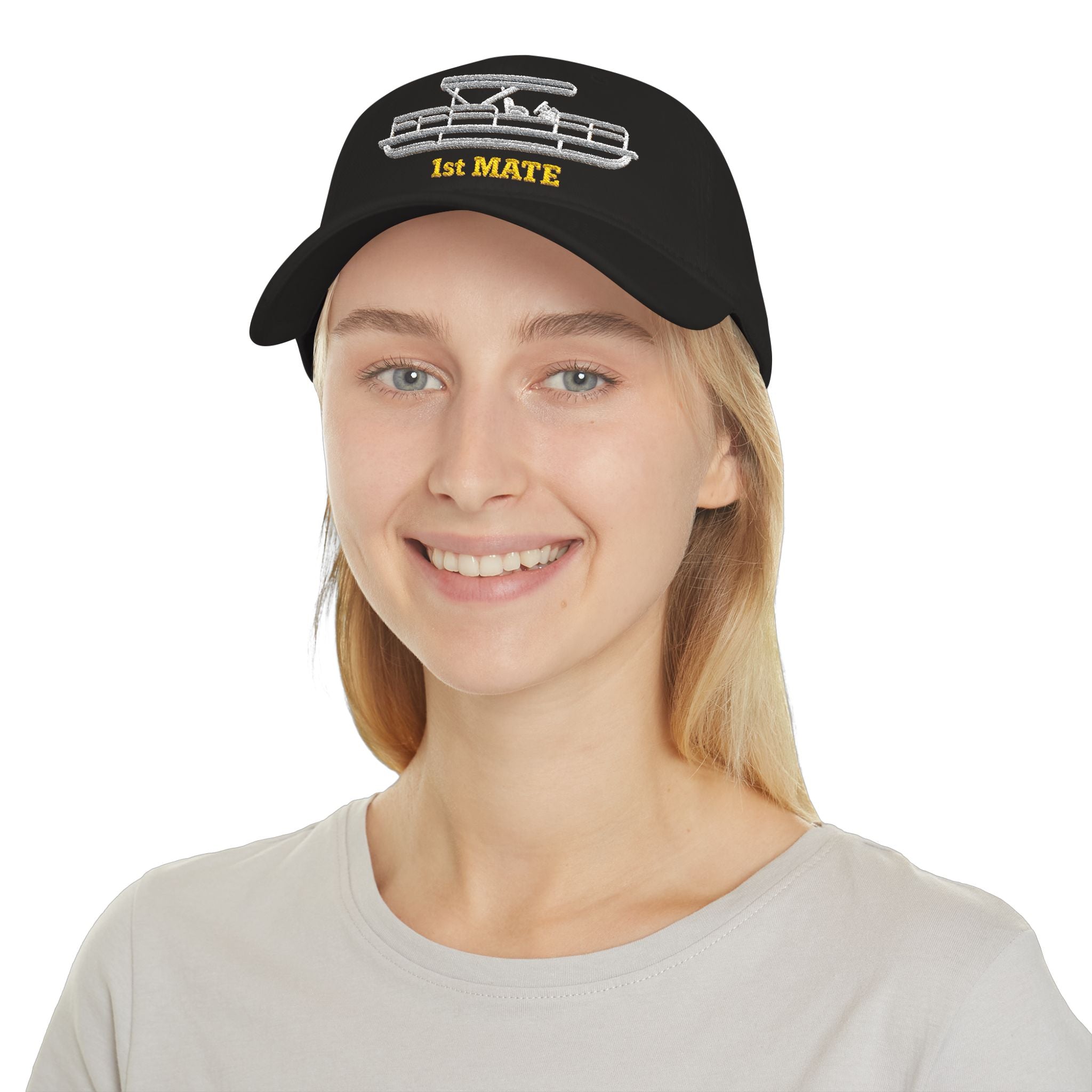 Pontoon Boat 1st Mate Embroidered Low Profile Baseball Cap