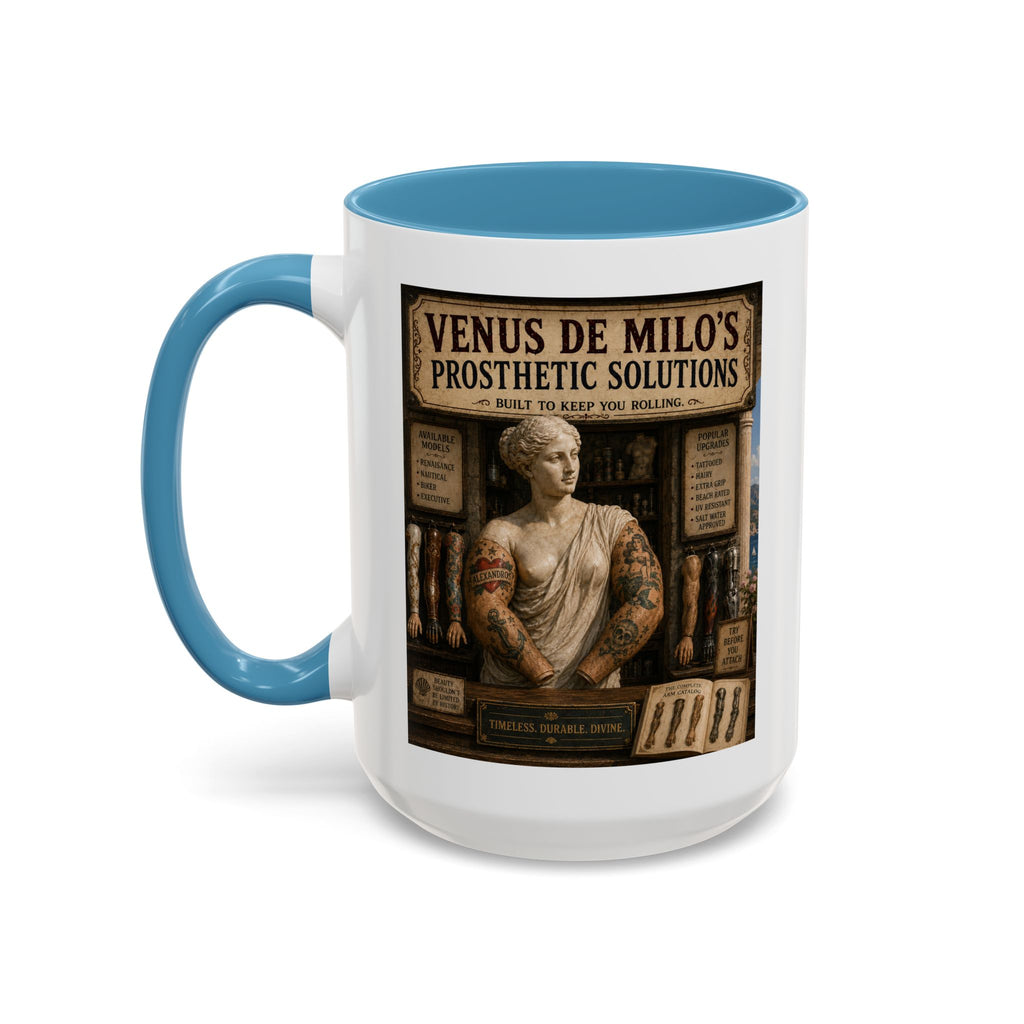 Venus de Milo’s Prosthetic Solutions Mug -- From the Road Scholar Society