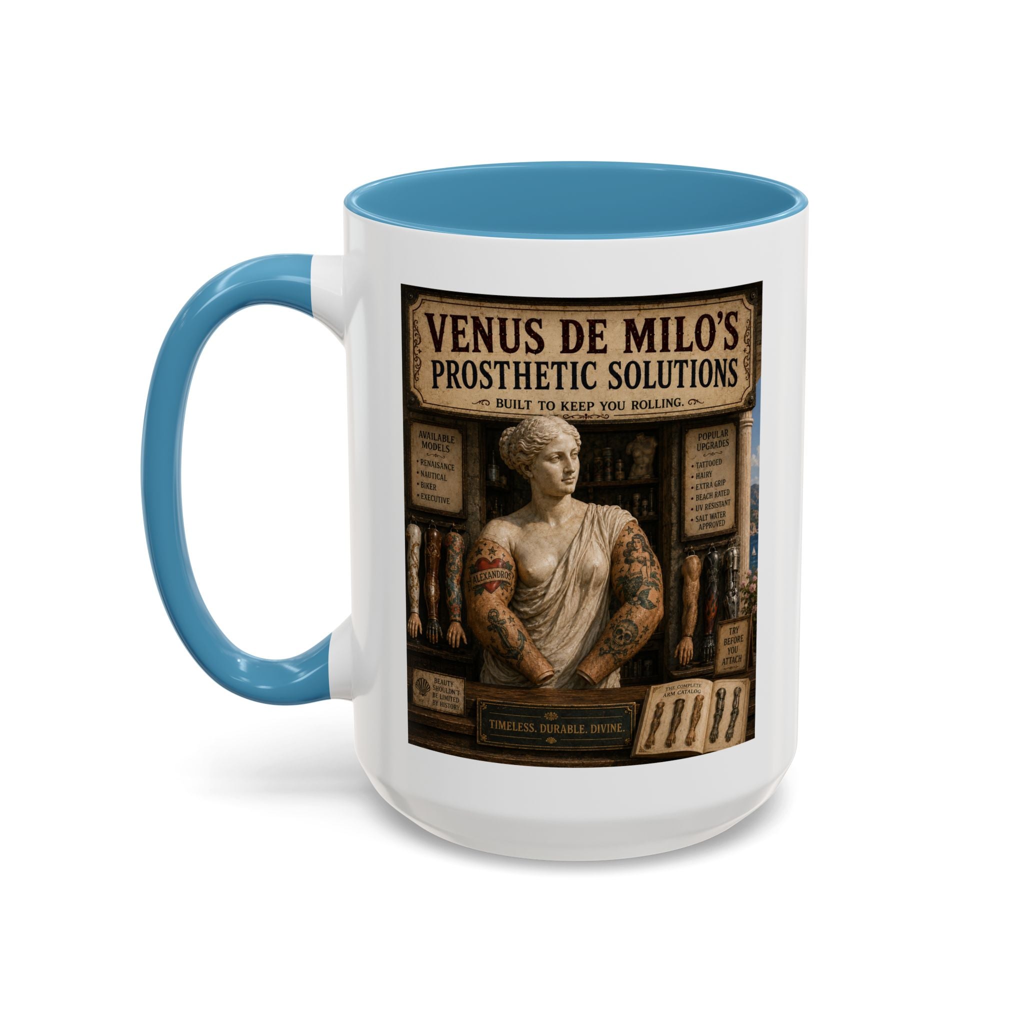 Venus de Milo’s Prosthetic Solutions Mug -- From the Road Scholar Society