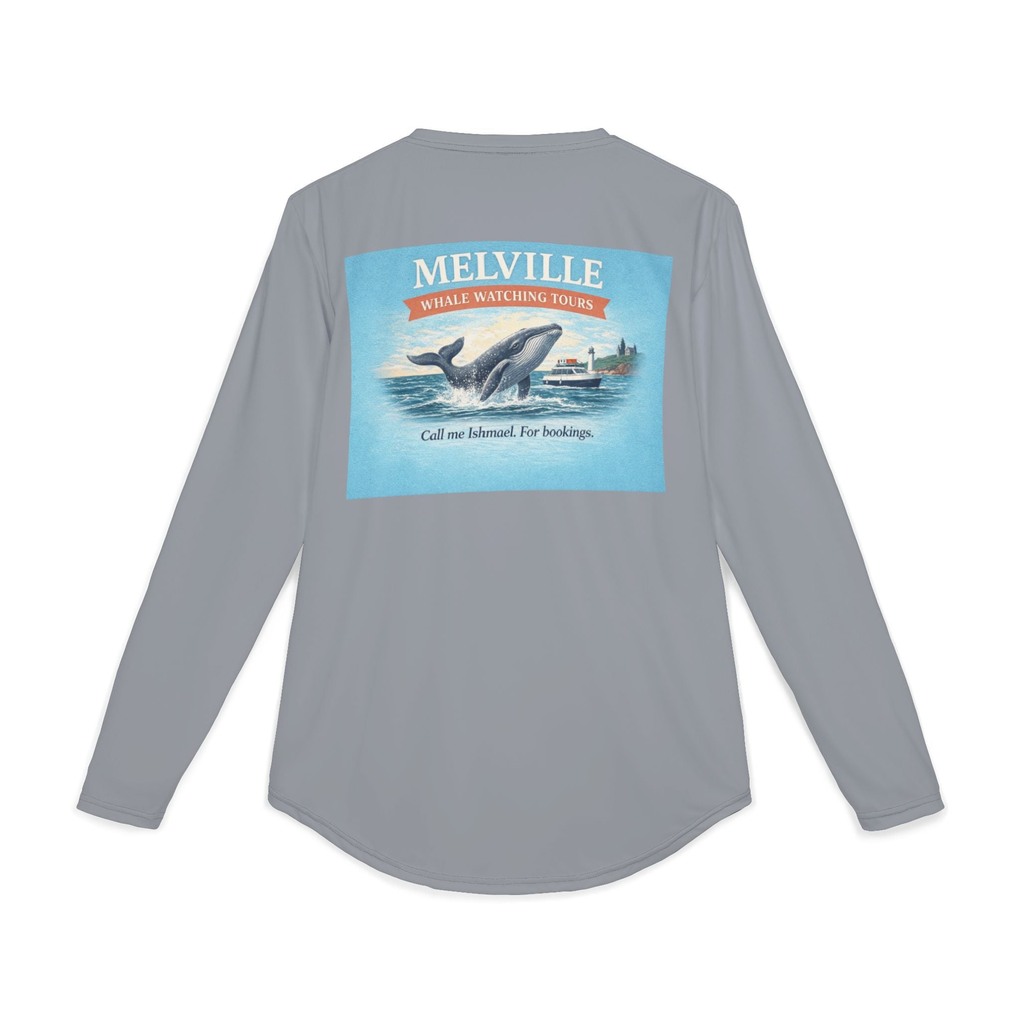 Whale Watching Melville UV Long Sleeve Shirt — Sun Protection Fishing Tee