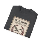 Petrucio's Finishing School T-Shirt — Vintage Literary Humor Tee
