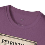 Petrucio's Finishing School T-Shirt — Vintage Literary Humor Tee