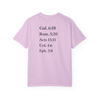 'G.R.A.C.E.' Front Print with Scripture References Back (Christian Faith Tee)