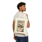 Hamlet Skull & Sexton Services Canvas Carry-All -- Vintage Literary Humor