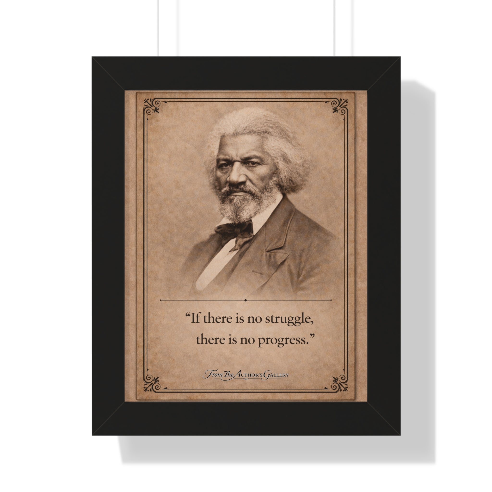Douglass -- Framed Vintage Literary Print -- The Author's Gallery