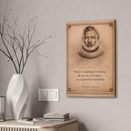 Ernest Hemingway --"There is nothing to writing…" -- Vintage Literary Canvas Piece
