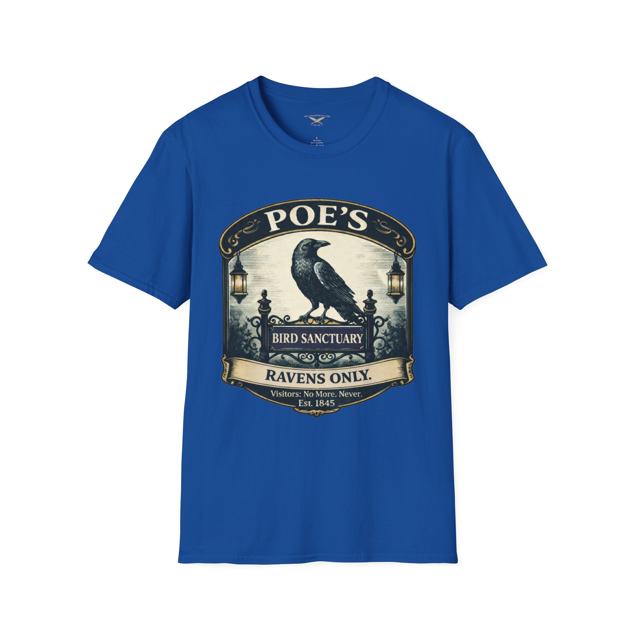 Poe’s Bird Sanctuary T-Shirt – Vintage Literary Humor Tee