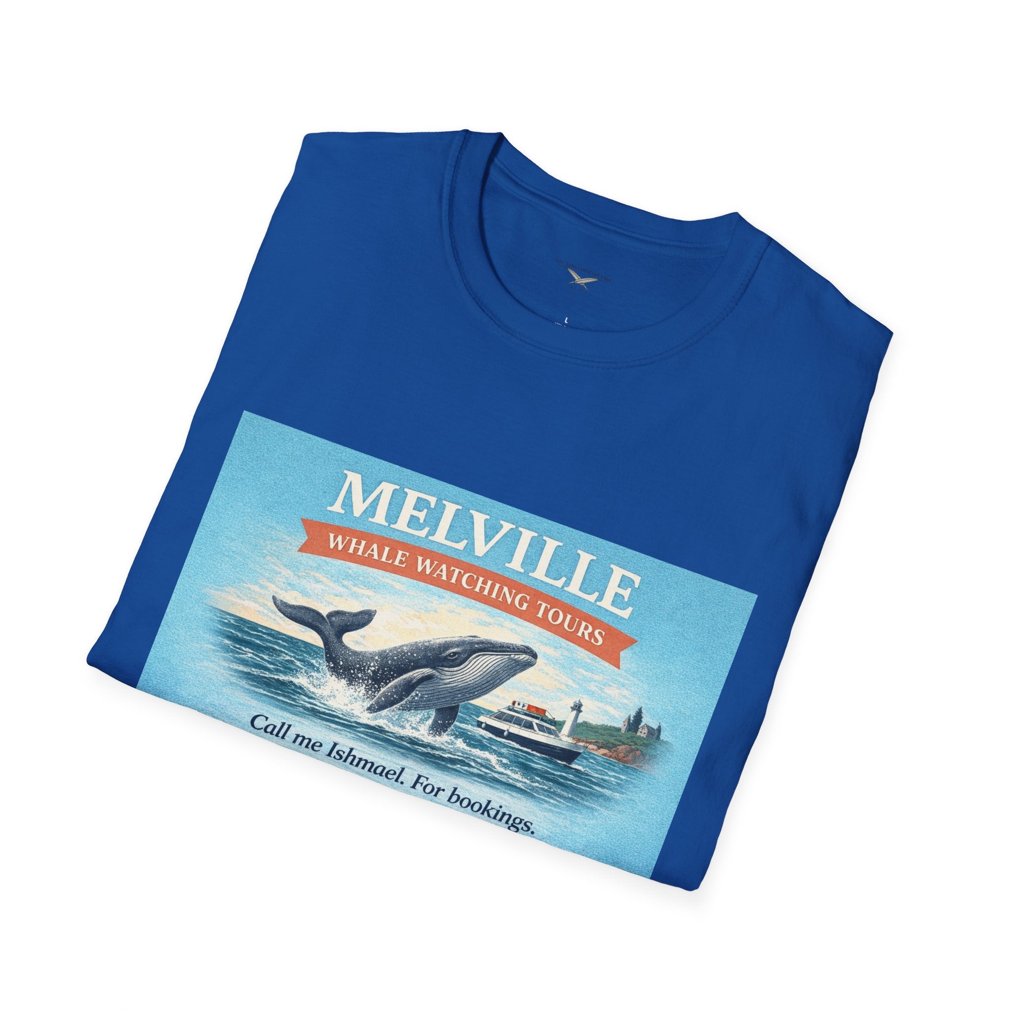 Melville Whale Watching T-Shirt — Vintage Literary Humor Tee