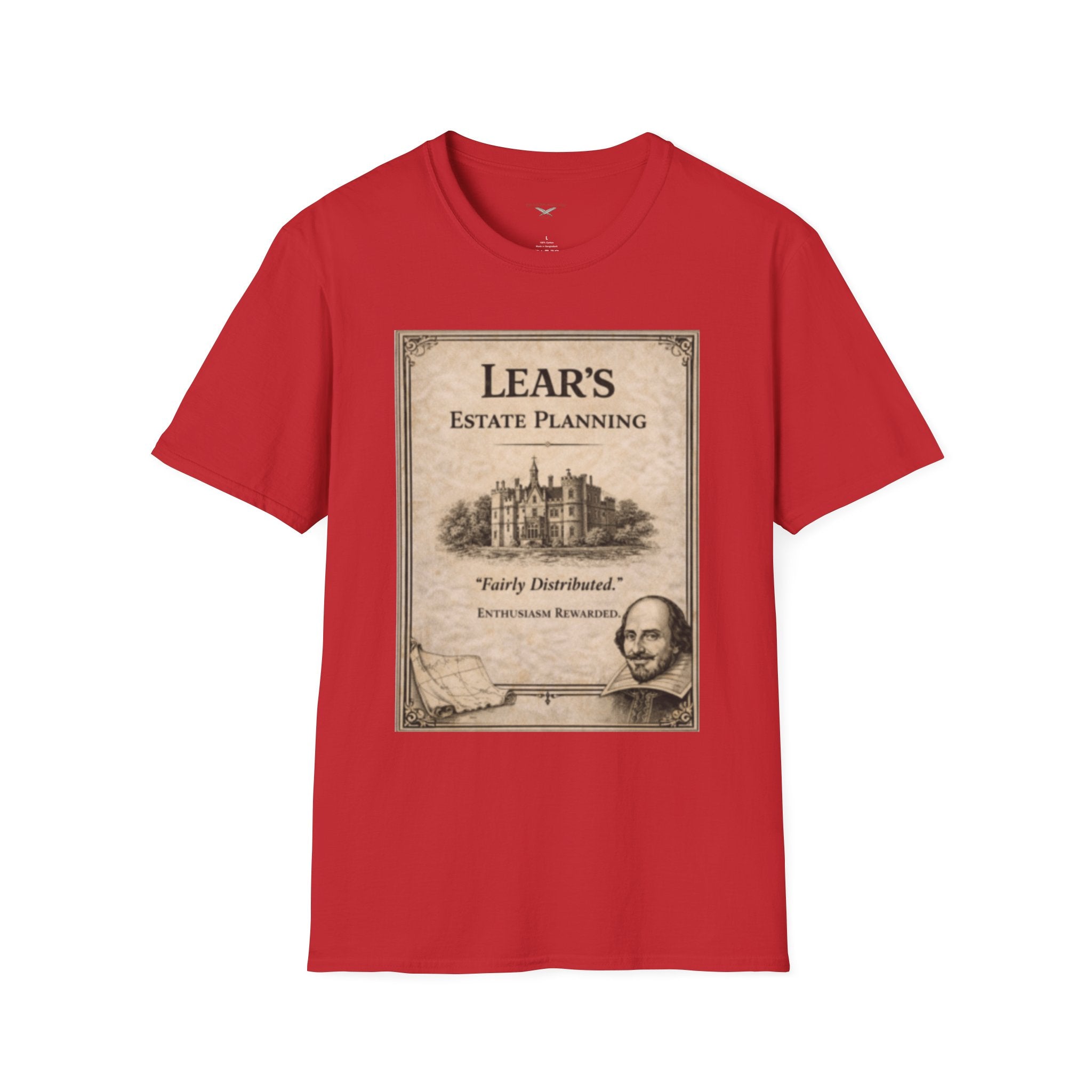Lear’s Estate Planning T-Shirt – Vintage Literary Humor Tee