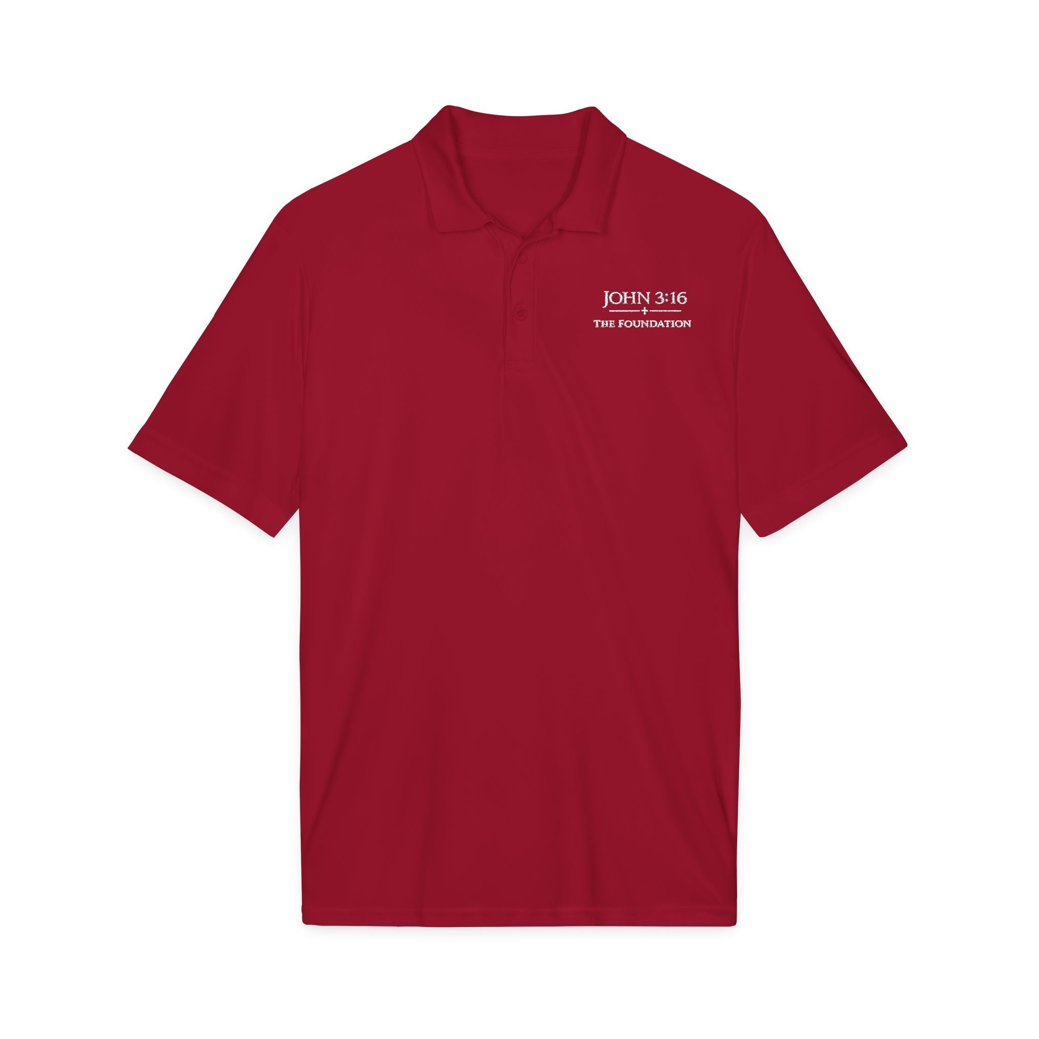 John 3:16 — Embroidered Polo  The Foundation Collection