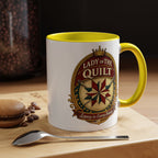 Lady of the Quilt Accent Coffee Mug — 'Legacy in Every Stitch' Quilting Gift