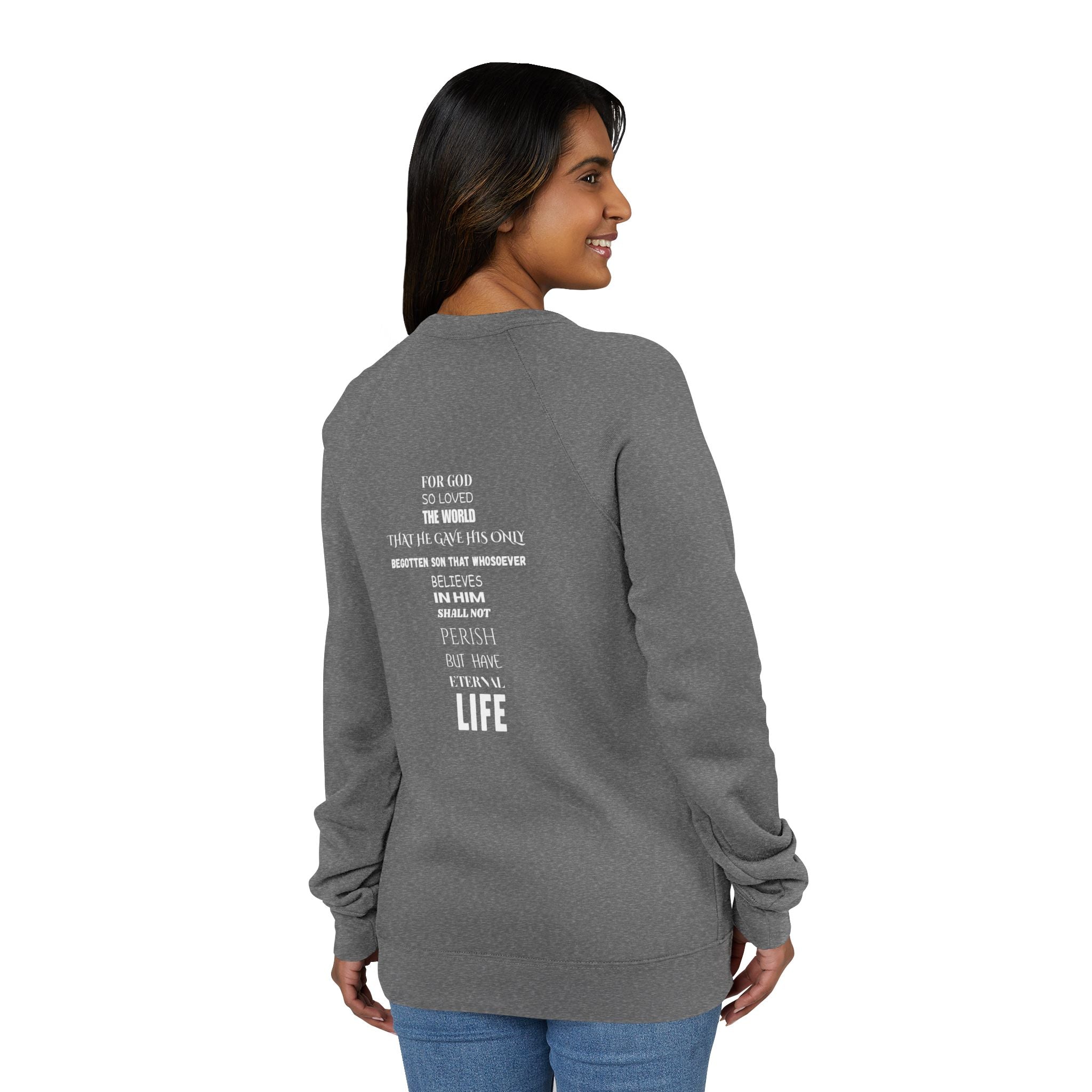 The Foundation — John 3:16 — Raglan Crewneck
