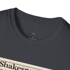 Shakespeare’s Massage Parlor T-Shirt — Vintage Literary Humor Tee