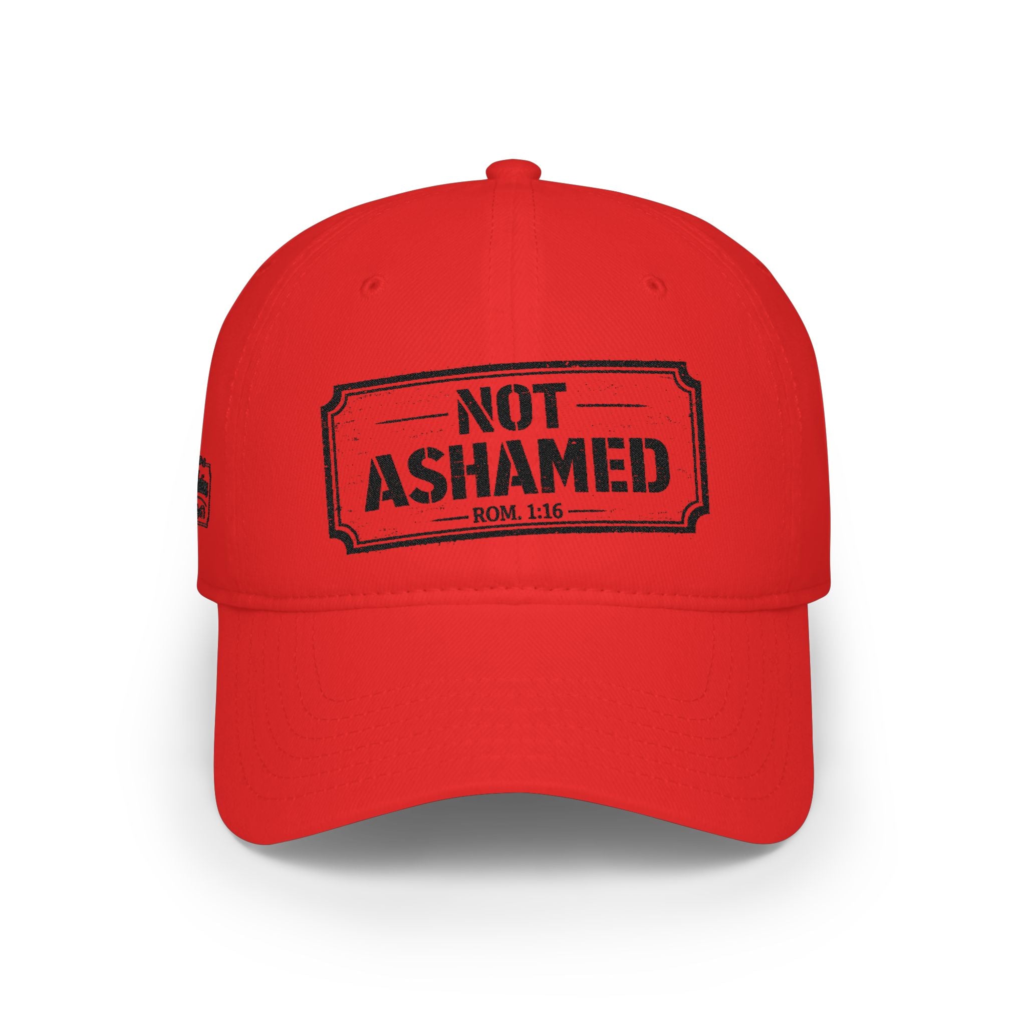 Not Ashamed — Romans 1:16 — Embroidered Cap | The Foundation Collection (Light Colors)