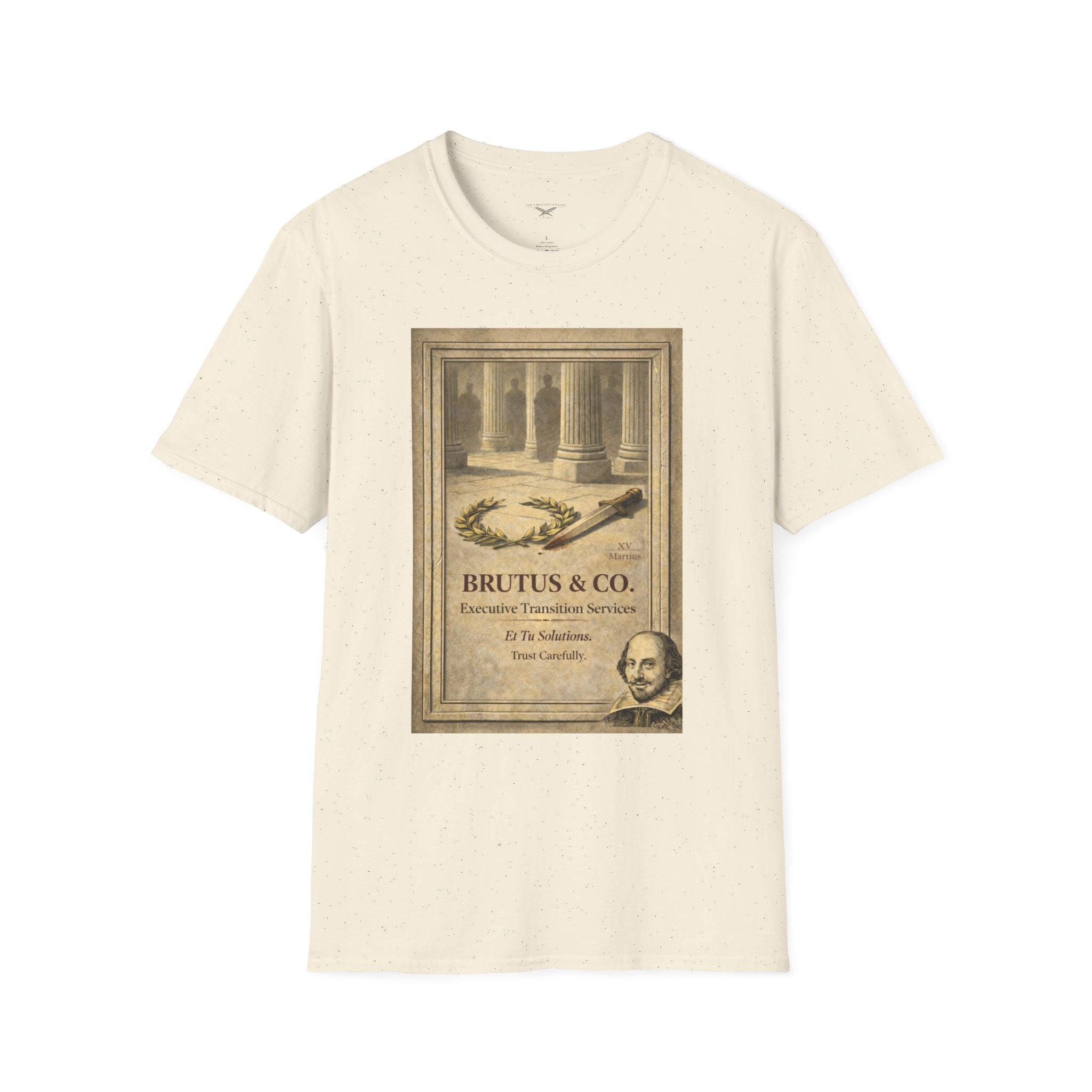 Brutus & Co. Executive Transition Services T-Shirt – Vintage Literary Humor Tee