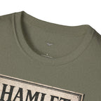 Hamlet Skull & Sexton Services T-Shirt — Vintage Literary Humor Tee