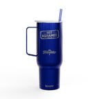 Not Ashamed — Romans 1:16 Engraved 40oz Travel Mug | Insulated Koozie Tumbler with Handle | Christian Statement Gift | The Foundation Collection