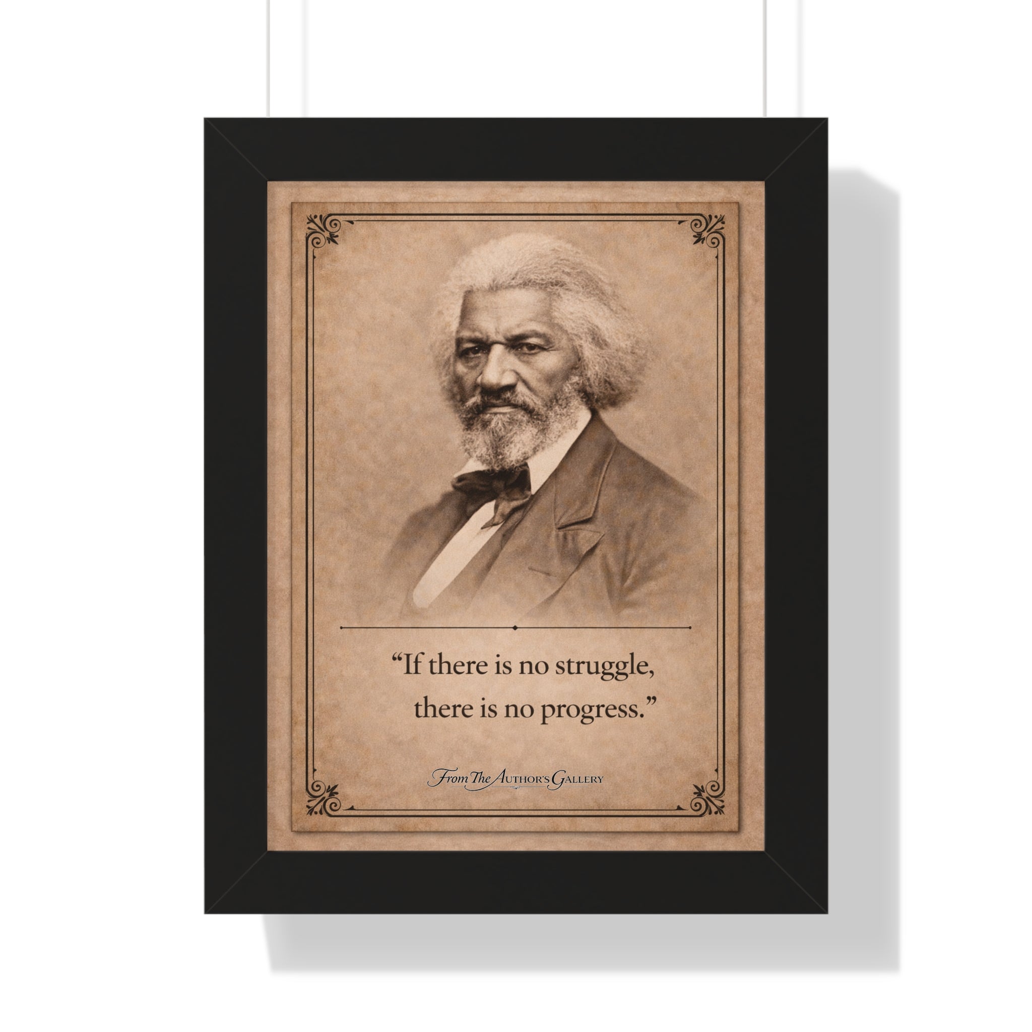 Douglass -- Framed Vintage Literary Print -- The Author's Gallery