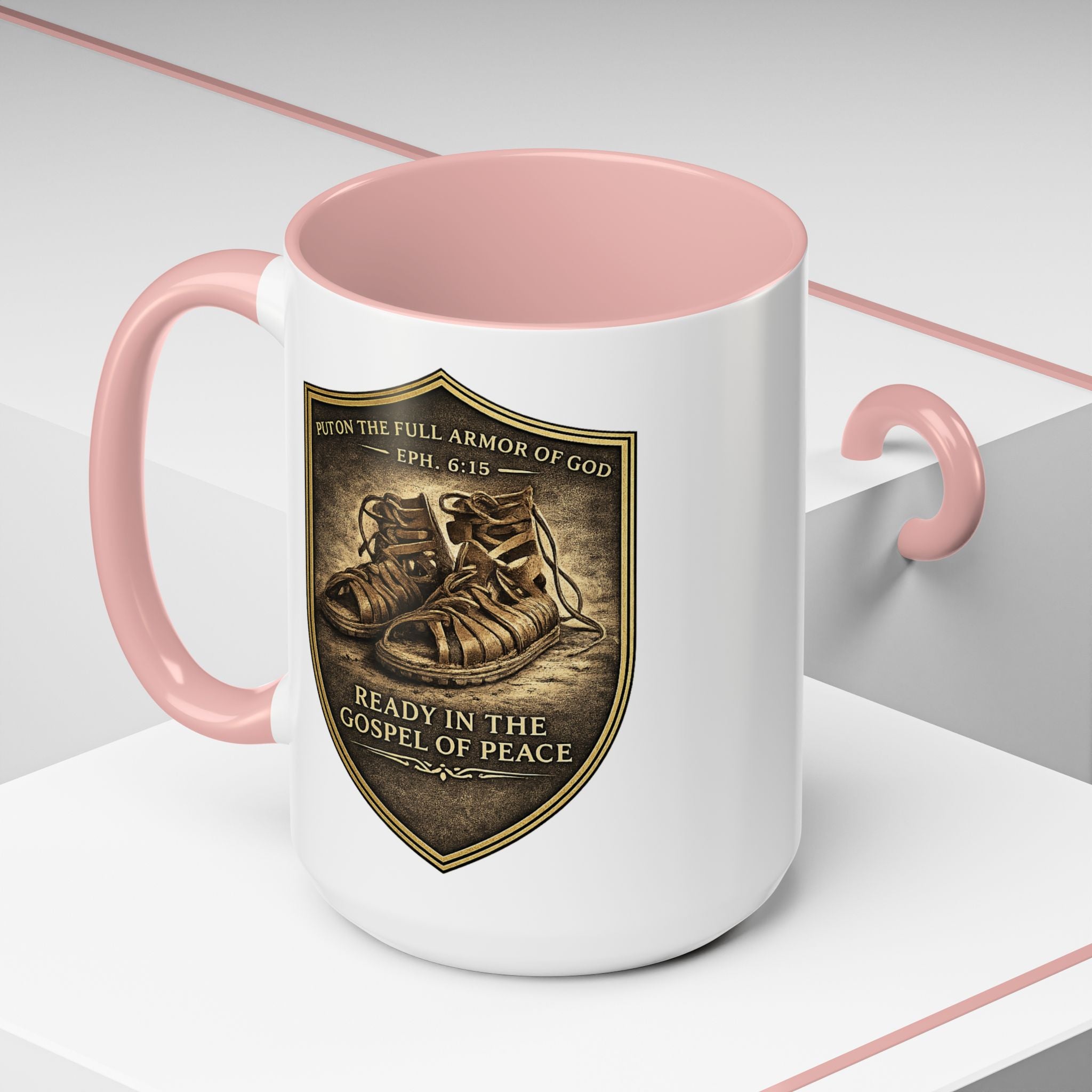 Ephesians 6:15 Coffee Mug — The Foundation Collection (15 oz)