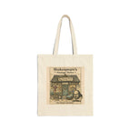 Shakespeare’s Massage Parlor Canvas Carry-All -- Vintage Literary Humor