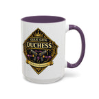 Glue Gun Duchess Coffee Mug — "Her Bond Is Permanent" Accent Ceramic Mug