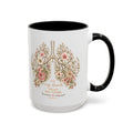Every Breath Speaks His Name – Genesis 2:7 Christian Botanical Lung Mug (YHWH Design, Nurse Gift, Faith Mug)