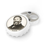 Herm Vintage Portrait Bottle Opener – Funny Bearded Man Tongue-Out Bar Tool
