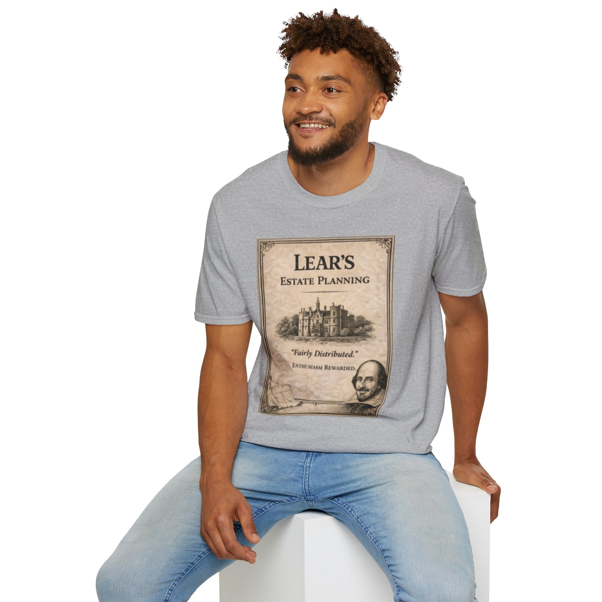 Lear’s Estate Planning T-Shirt – Vintage Literary Humor Tee
