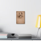 Charles Dickens -- "No one is useless in this world ..." Vintage Literary Canvas Piece