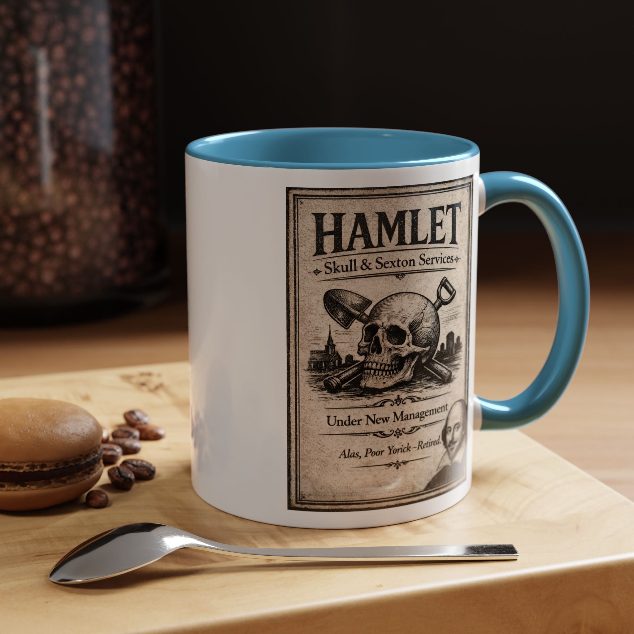 Hamlet Skull & Sexton Mug