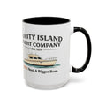 Yacht Company Accent Coffee Mug — "Amity Island Yacht Company: You Need A Bigger Boat"