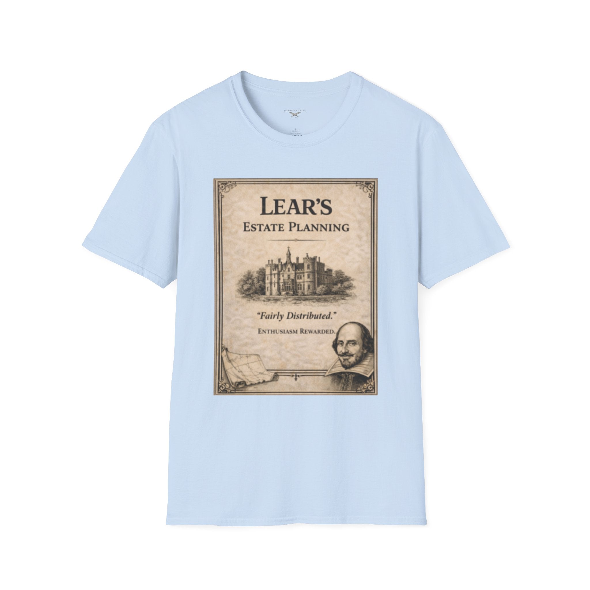 Lear’s Estate Planning T-Shirt – Vintage Literary Humor Tee