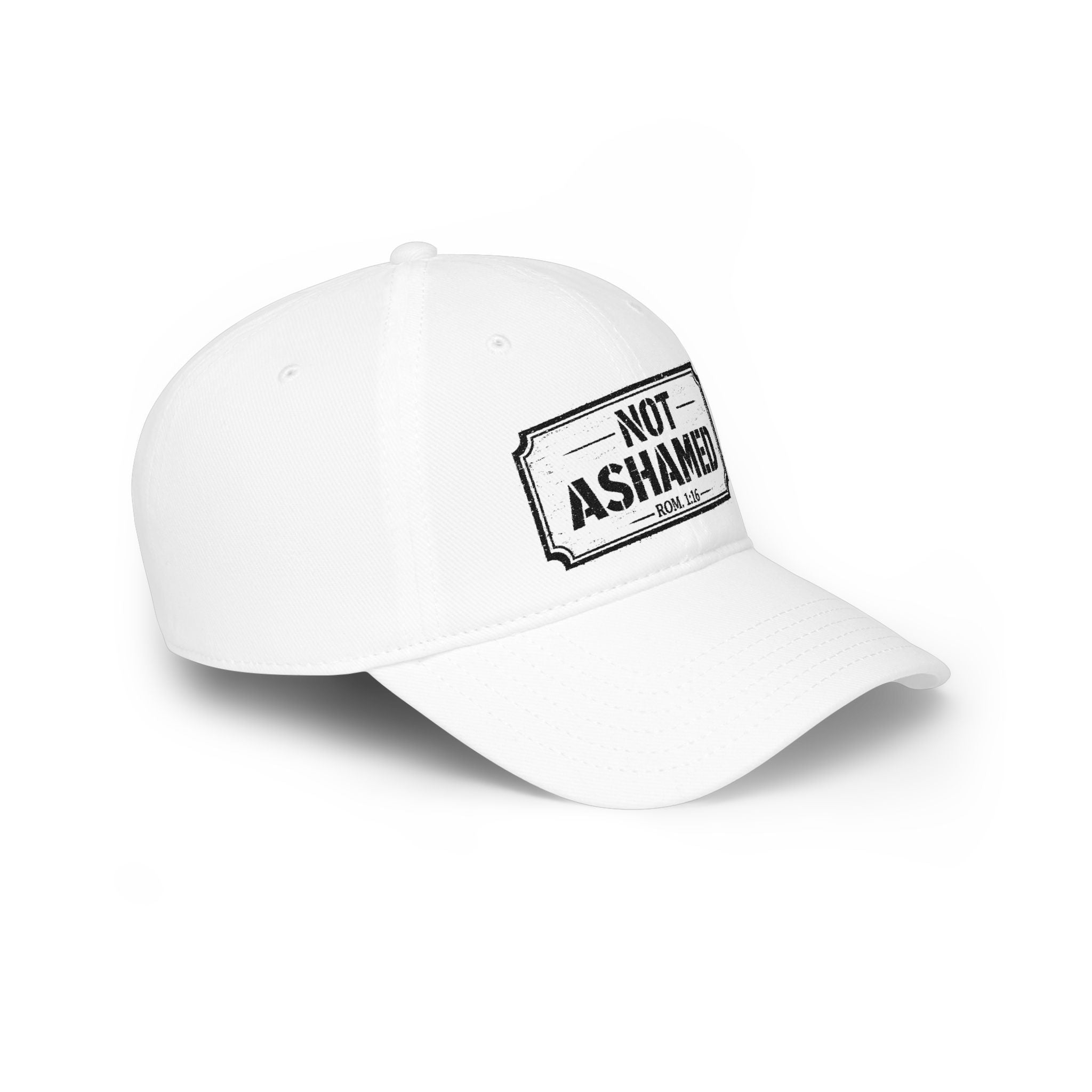 Not Ashamed — Romans 1:16 — Embroidered Cap | The Foundation Collection (Light Colors)