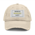 World's Averagest Golfer Distressed Dad Hat