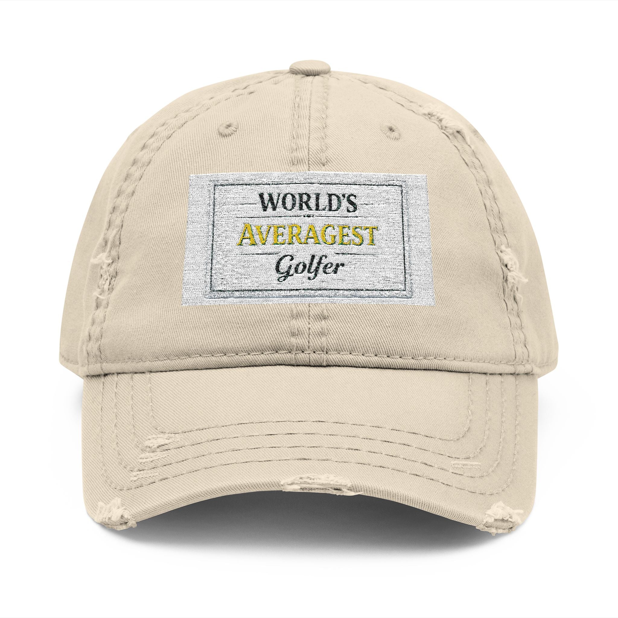 World's Averagest Golfer Distressed Dad Hat