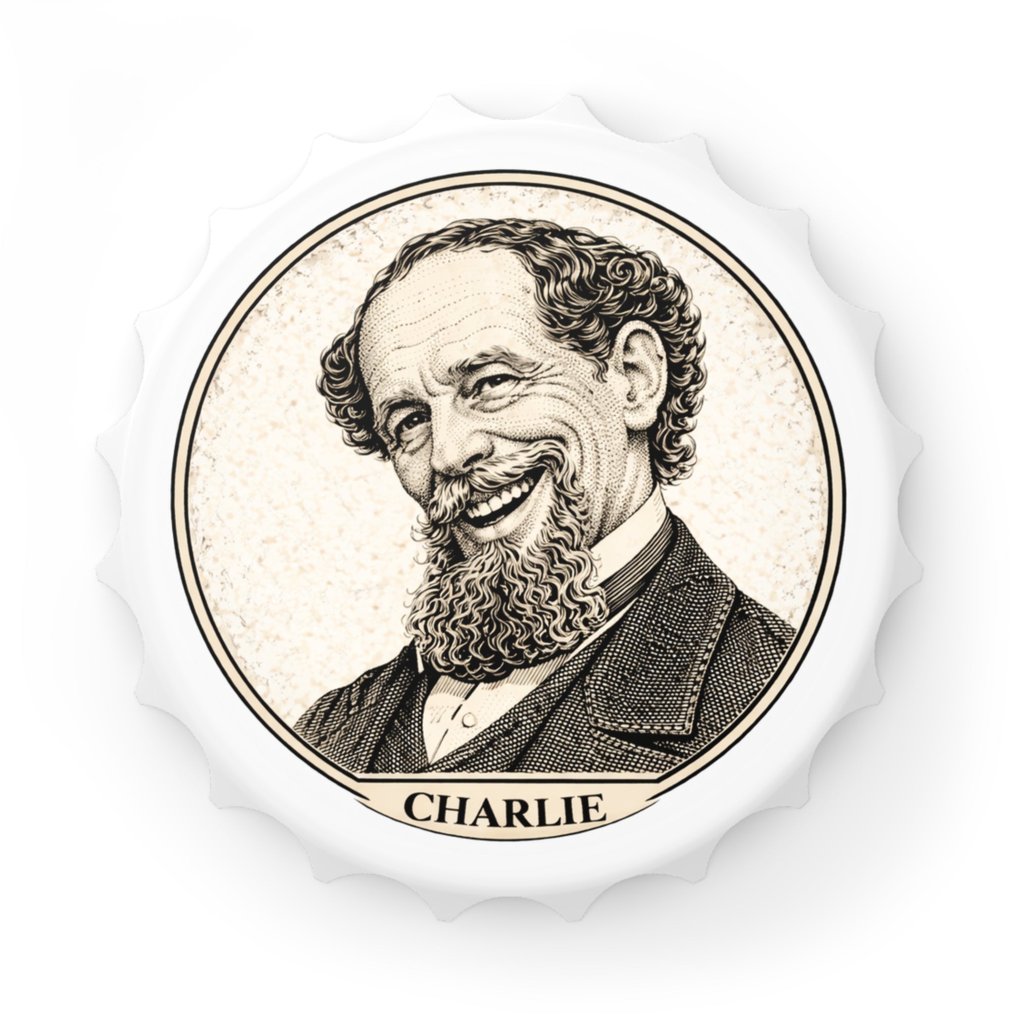 Crack One with Charlie -- Magnetic Bottle Opener — The Author's Tavern