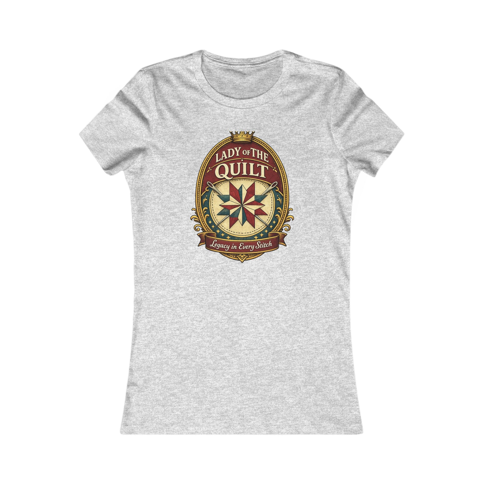 Lady of the Quilt Women's Tee – "Measured, Cut, Perfect" Quilting Shirt